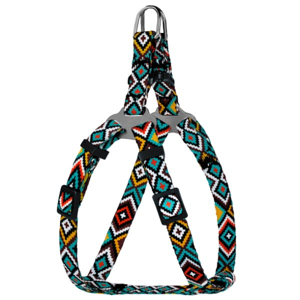 Barksi Urban Шлея для собак дрібних порід Етнічна, ментолова, розмір XS