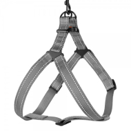 Barksi Active Шлея для собак зі світловідбиттям сіра, розмір L