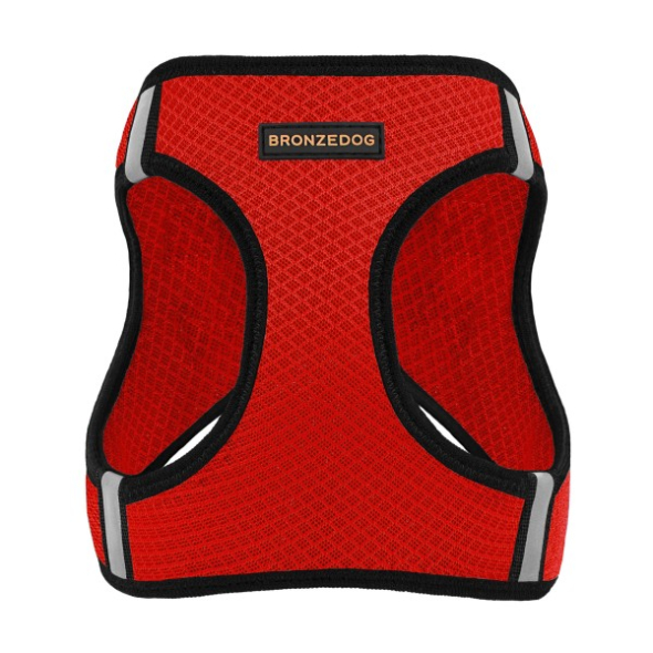 Barksi Mesh Vest Шлея для собак з 3D сіткою червона, розмір S - 1