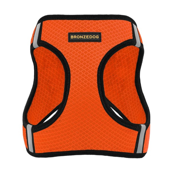 Barksi Mesh Vest Шлея для собак з 3D сіткою помаранчева, розмір M - 1