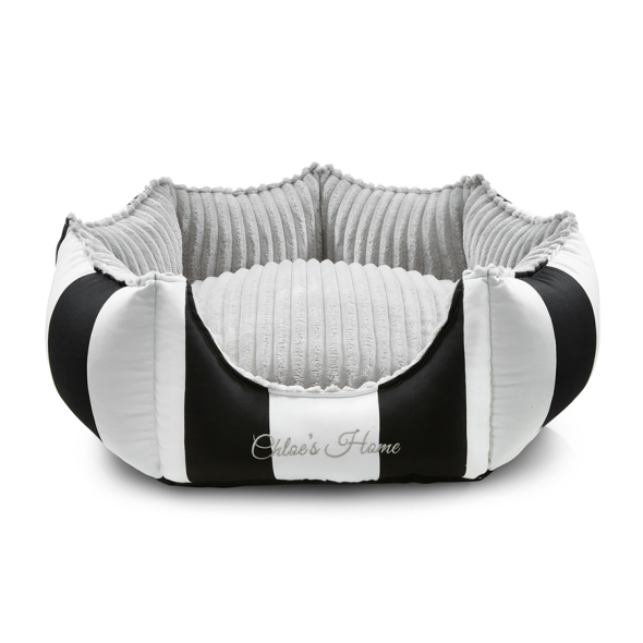 Chloe's Home Лежак для домашніх тварин Monte Carlo чорний S