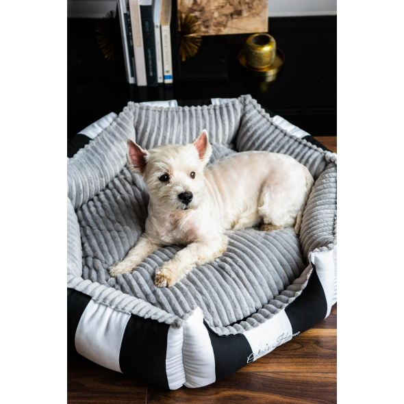 Chloe's Home Лежак для домашніх тварин Monte Carlo чорний S - 2