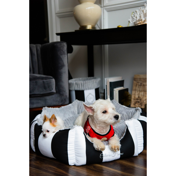 Chloe's Home Лежак для домашніх тварин Monte Carlo чорний S - 1