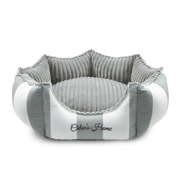 Chloe's Home Лежак для домашніх тварин Monte Carlo сірий М