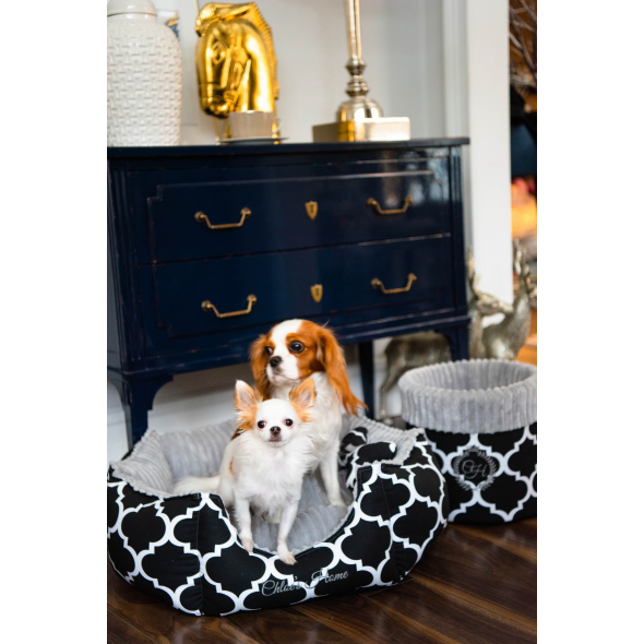 Chloe's Home Лежак для домашніх тварин Rome чорний S - 2