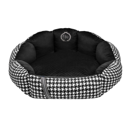 Chloe's Home Лежак для домашніх тварин Positano чорний S