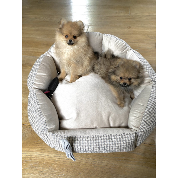 Chloe's Home Лежак для домашніх тварин Берлін екрю М - 1