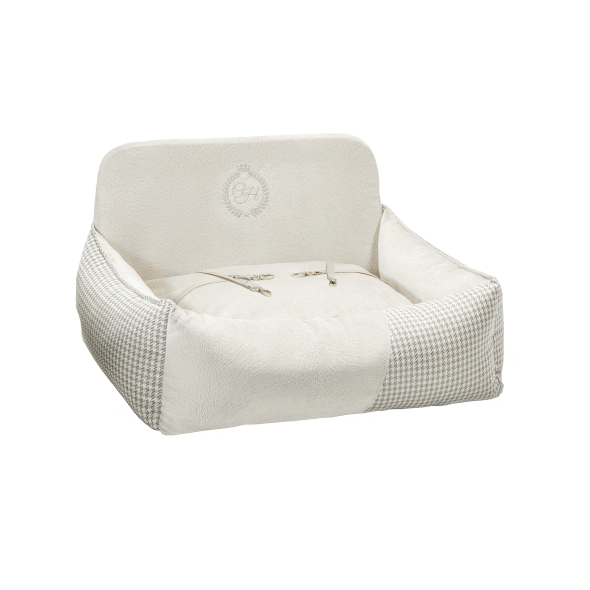 Chloe's Home Автокрісло для собак Berlin екрю подвійне