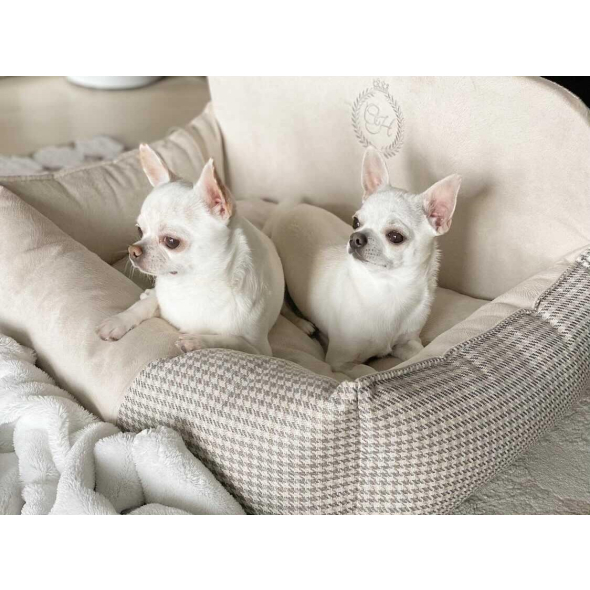 Chloe's Home Автокрісло для собак Berlin екрю подвійне - 1