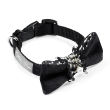 Chloe's Home Нашийник-метелик для собак Perlove чорний S