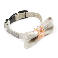 Chloe's Home Нашийник-метелик для собак Perlove екрю М