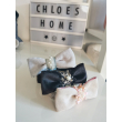 Chloe's Home Нашийник-метелик для собак Perlove сірий S - 1