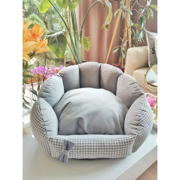 Chloe's Home Лежак для домашніх тварин Берлін сірий S - 4