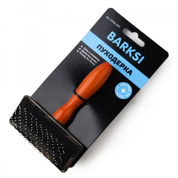 Barksi Щітка з дерев'яною ручкою та напайкою, M, 8,5 х 12 см - 2