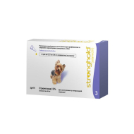 Stronghold (Cтронгхолд) Краплі від бліх, кліщів і глистів для собак вагою 2,6 - 5 кг, 1 піпетка