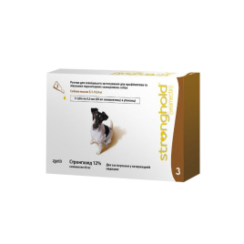 Stronghold (Cтронгхолд) Краплі від бліх, кліщів і глистів для собак вагою від  5,1 до 10 кг, 1 піпетка