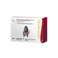 Stronghold (Cтронгхолд) Краплі від бліх, кліщів і глистів для собак вагою 10 - 20 кг, 1 піпетка