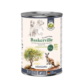 Baskerville FOS Sensitive Monoprotein Känguru Вологий корм для собак з чутливим травленням з кенгуру і грушею, 400 г