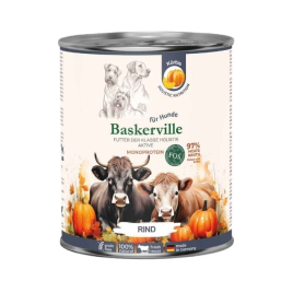 Baskerville FOS Aktive Monoprotein Rind Вологий корм для активних собак яловичина з гарбузом, 800 г