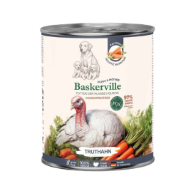 Baskerville FOS Puppy&amp;Mother Monoprotein Truthahn Влажный корм для щенков и беременных собак индейка с морковью, 800 г