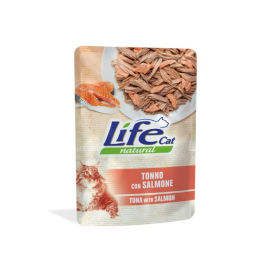 LifeCat Вологий корм для котів Тунець з лососем в желе 70 г