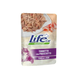 LifeCat Вологий корм для котів Тунець з курячою шинкою в желе 70 г