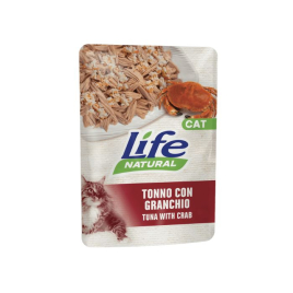 LifeCat Вологий корм для котів Тунець з крабом в желе 70 г