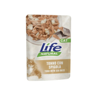 LifeCat Вологий корм для котів Тунець з морським окунем в желе 70 г