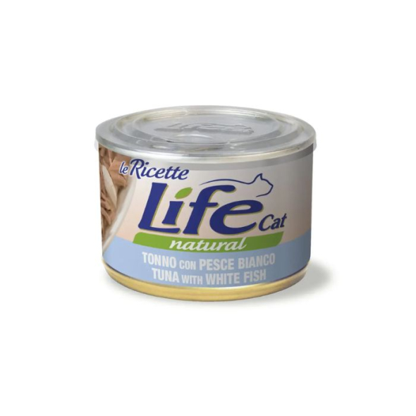 LifeCat le Ricette Вологий корм для котів Тунець з білою рибою 150 г