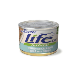 LifeCat le Ricette Вологий корм для котів Тунець з кальмарами 150 г