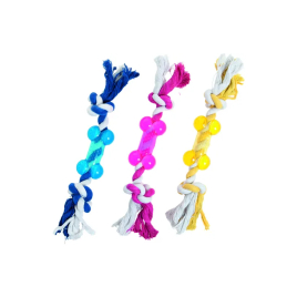 Flamingo Good4fun Bone with Rope Іграшка для собак кісточка на мотузці, 9 см