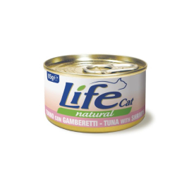LifeCat Вологий корм для котів Тунець з креветками 85 г