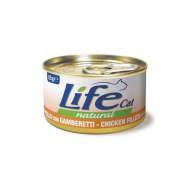 LifeCat Вологий корм для котів Куряче філе з креветками 85 г