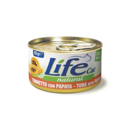 LifeCat Вологий корм для котів Тунець з папаєю 85 г