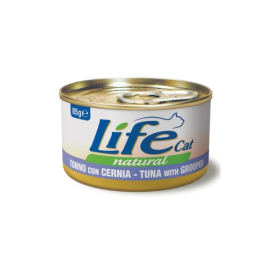 LifeCat Вологий корм для котів Тунець з окунем 85 г