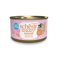 Schesir Baby Chicken With Salmon Вологий корм для кошенят курка з лососем в бульйоні, 70 г