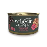 Schesir After Dark Chicken With Beef Вологий корм для котів курка з яловичиною в бульйоні, 80 г