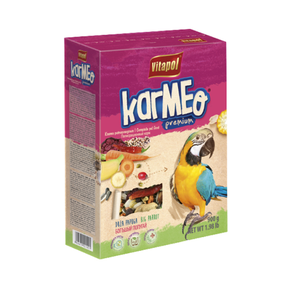 Vitapol Karmeo Premium Корм ​​для великих папуг, 900 г