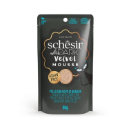 Schesir After Dark Chicken With Quail Egg Вологий корм для котів мус з курки з перепелиним яйцем пауч, 80 г