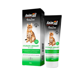AnimAll VetLine Urinary Фітопаста для профілактики сечокам’яної хвороби у котів, 100 г