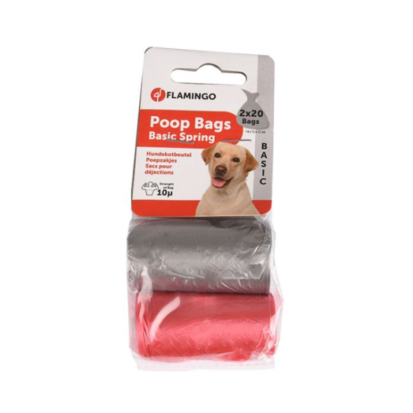 Flamingo Swifty Waste Bags Біорозкладні пакети з крохмалю для прибирання за тваринами, 2х20 шт