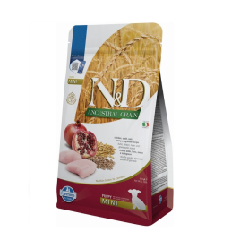 Farmina N&amp;D Ancestral Grain Chicken&amp;Pomegranate Puppy Mini Сухий корм з куркою і гранатом для цуценят малих порід, 800 г