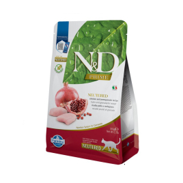 Farmina N&amp;D Prime Chicken&amp;Pomegranate Cat Adult Neutered Сухий беззерновий корм з куркою і гранатом для стерилізованих котів, 300 г