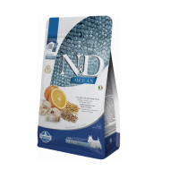 Farmina N&amp;D Ocean Cod Spelt, Oats&amp;Orange Adult Mini Сухий корм з тріскою, спельтою, вівсом і апельсином для собак малих порід, 800 г