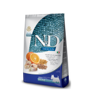 Farmina N&amp;D Ocean Cod Spelt, Oats&amp;Orange Adult Mini Сухий корм з тріскою, спельтою, вівсом і апельсином для собак малих порід, 2,5 кг