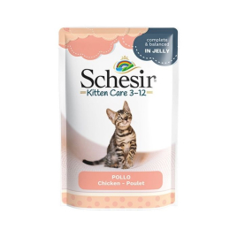 Schesir Kitten Care Chicken Вологий корм для кошенят куряче філе в желе пауч, 85 г