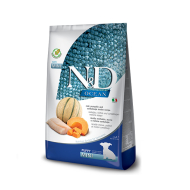 Farmina N&amp;D Ocean Cod Pumpkin&amp;Cantaloupe Melon Puppy Mini Беззерновий сухий корм з тріскою, гарбузом і динею для цуценят малих порід, 2,5 кг