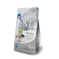 Farmina N&amp;D White Sea Bass Spirulina&amp;Fennel Adult Mini Беззерновий сухий корм з сібасом, спіруліною і фенхелем для собак малих порід з білою шерстю, 2 кг