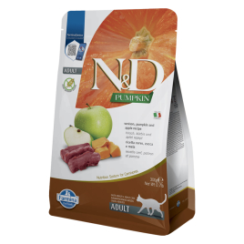 Farmina N&amp;D Pumpkin Venison&amp;Apple Cat Adult Сухий корм з олениною, гарбузом і яблуком для котів, 300 г
