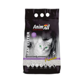 AnimAll Наповнювач бентонітовий білий з ароматом лаванди 5л